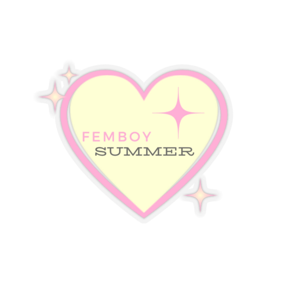 Femboy Summer Alt Logo Sticker