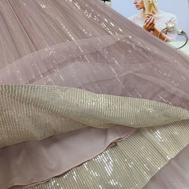 Layered Sparkles Maxi Skirt