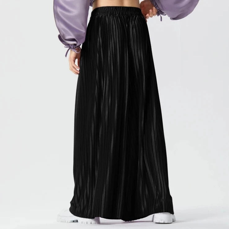 Shine On Pleated Wide Leg Pants