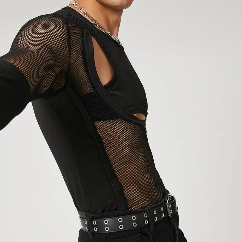 Meshy Midriff Top