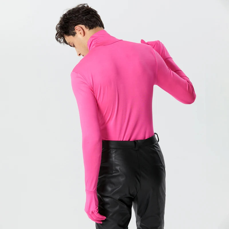 Peek-A-Boo Turtleneck Top