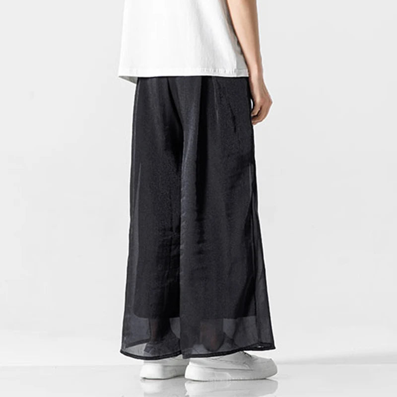Sheer Layers Wide Leg Pants