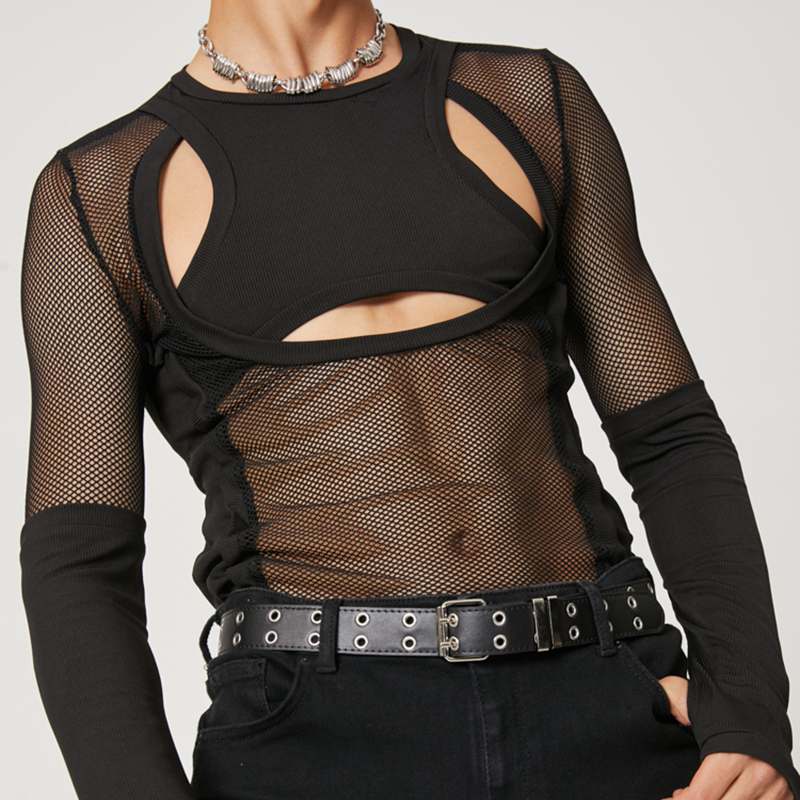 Meshy Midriff Top