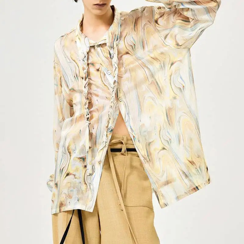 Marble Swirls Blouse