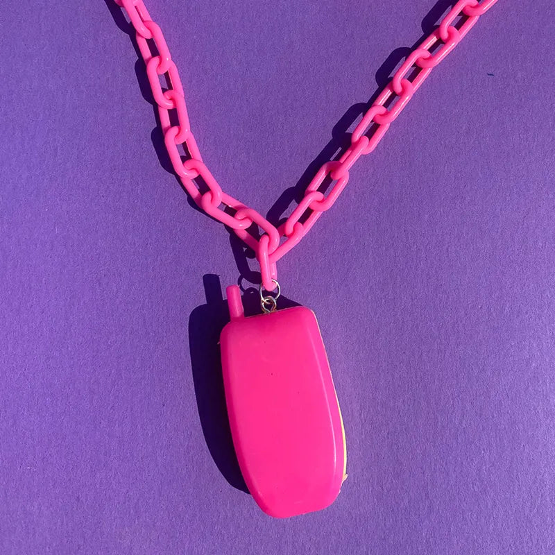 Totally Y2K Flip Phone Necklace