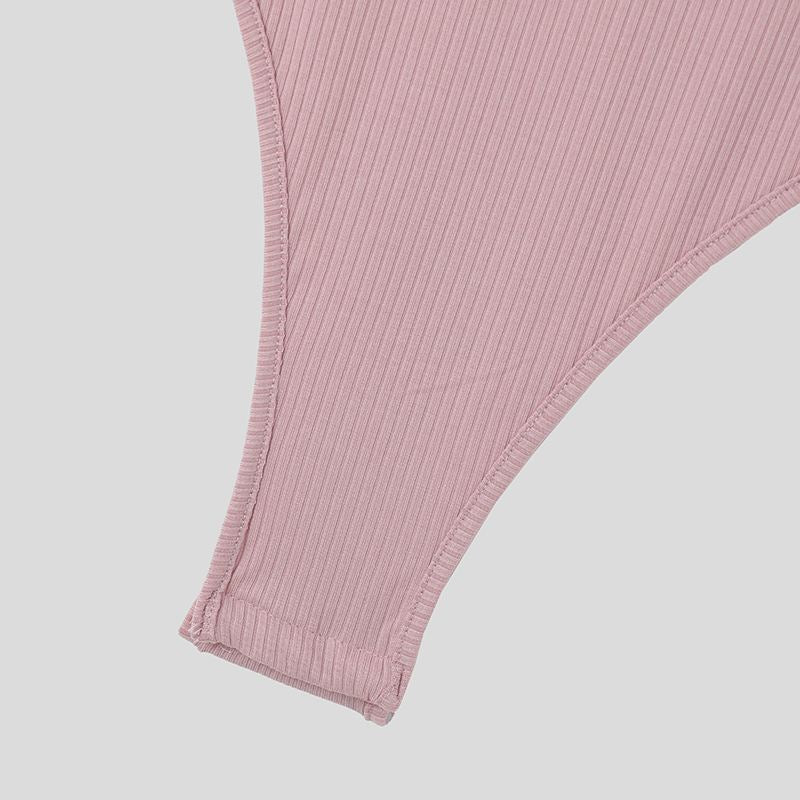 Plain Ribbed Bodysuit
