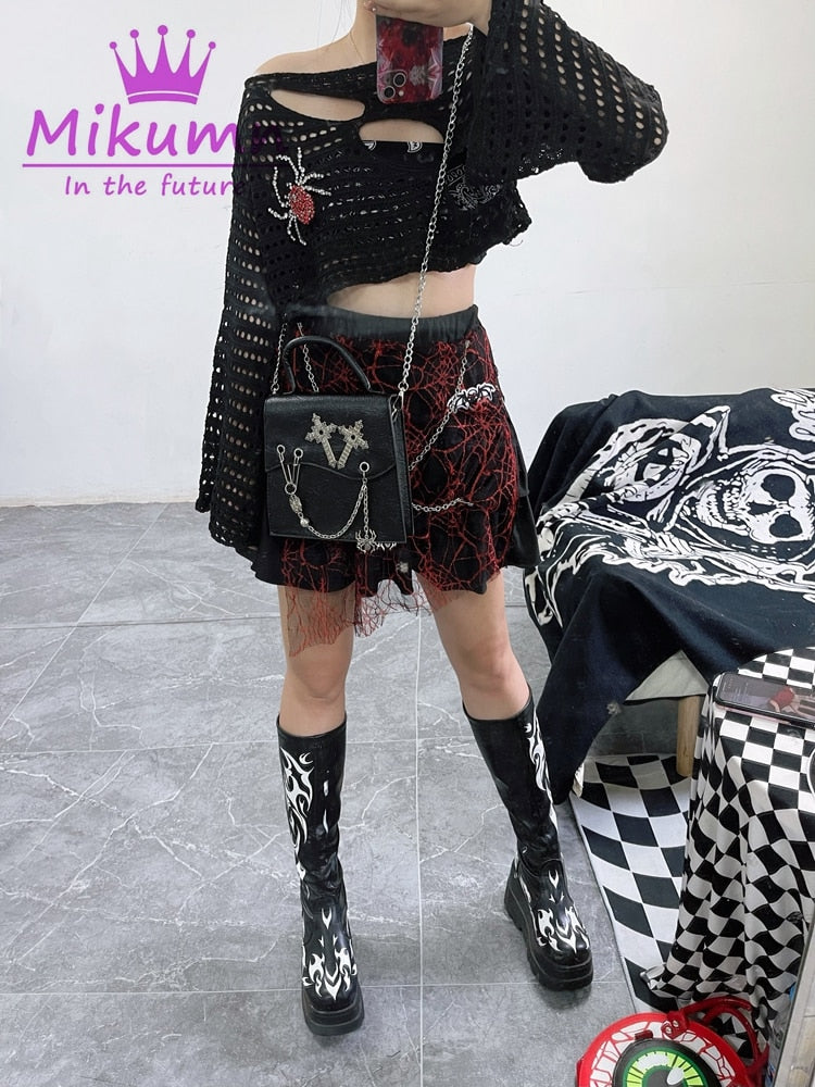 Spider's Lair Mini Skirt