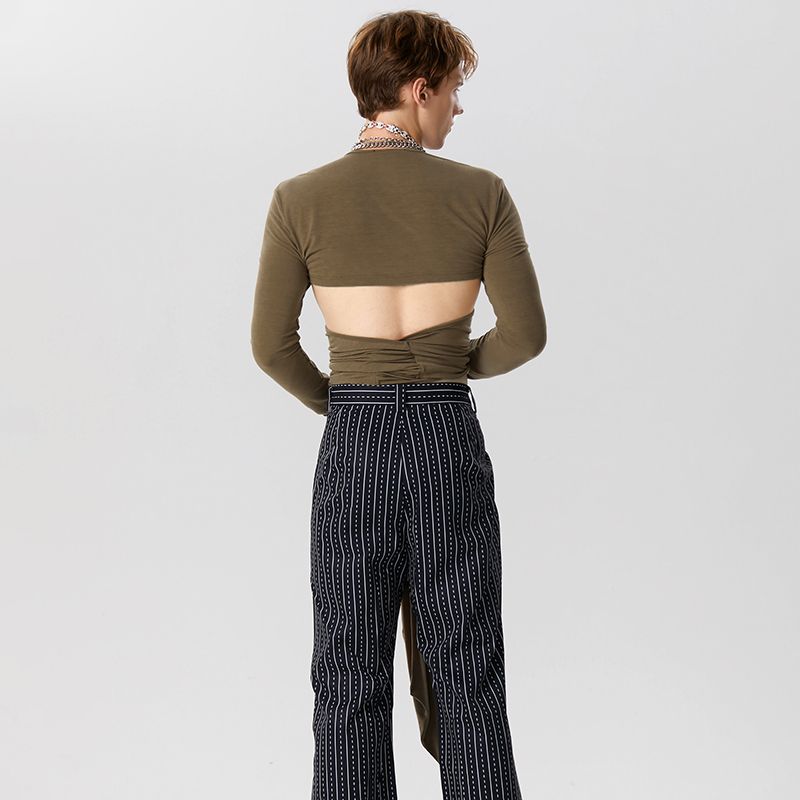 Wraparound Long Sleeve Top