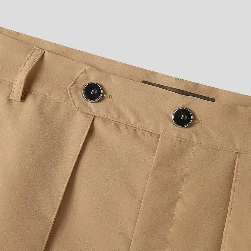 Pleated Khaki Maxi Skirt