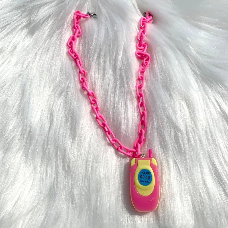 Totally Y2K Flip Phone Necklace