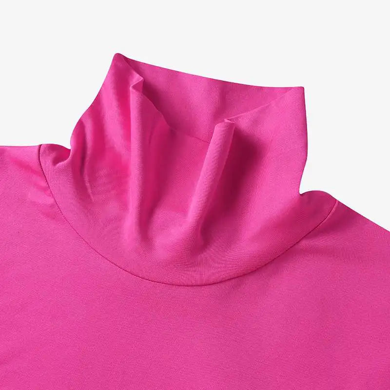 Peek-A-Boo Turtleneck Top