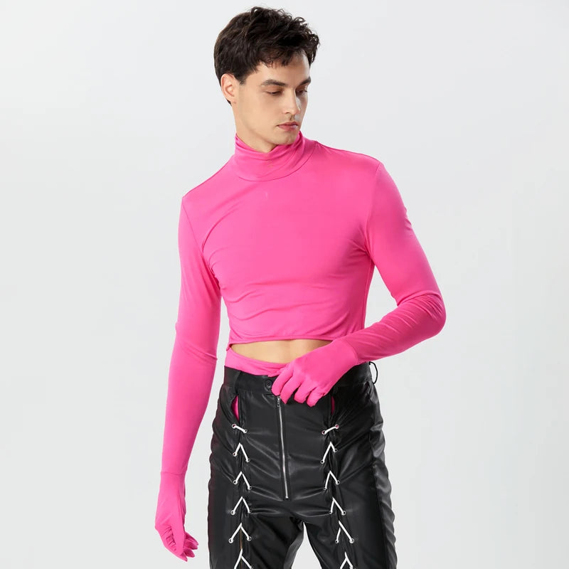 Peek-A-Boo Turtleneck Top