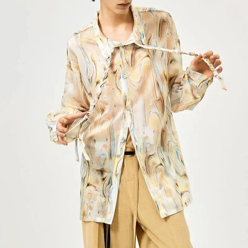 Marble Swirls Blouse