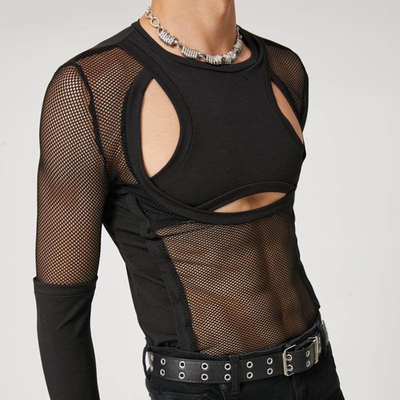 Meshy Midriff Top