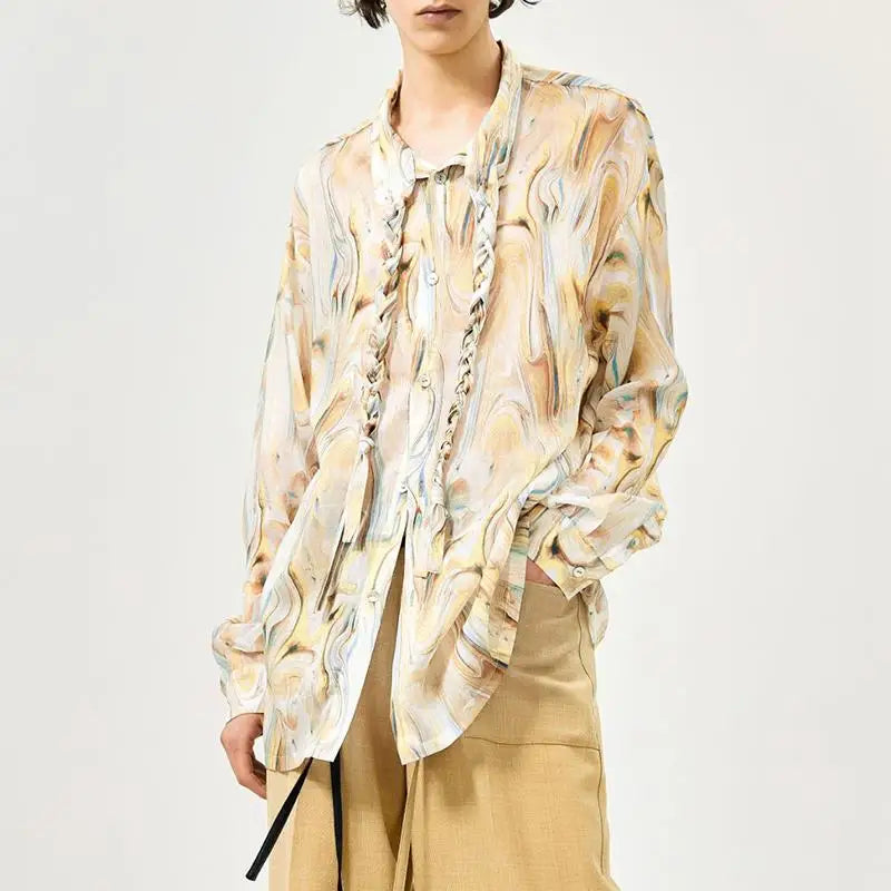 Marble Swirls Blouse