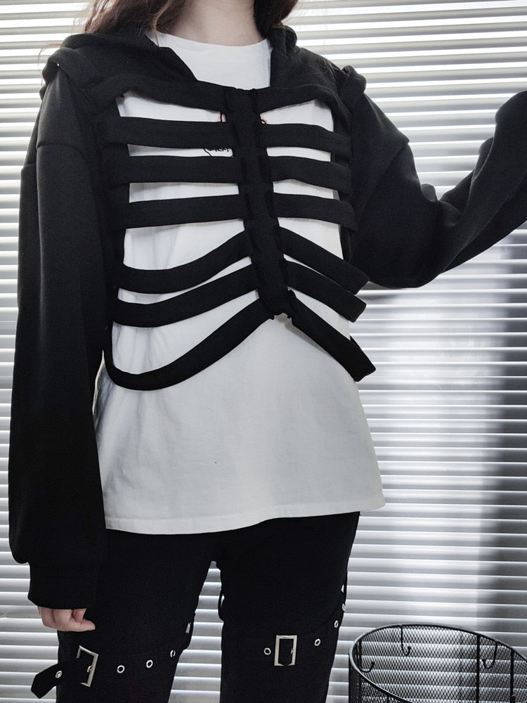 Ribcage Cut-Outs Hoodie