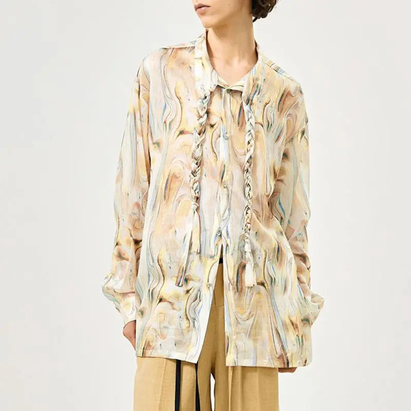 Marble Swirls Blouse