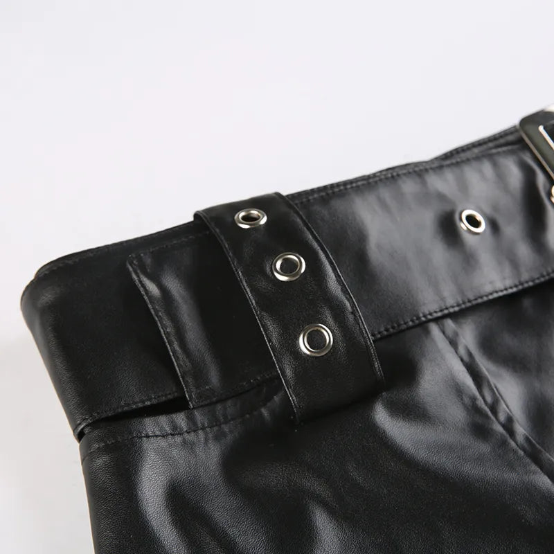 Wide Belted Micro Skirt