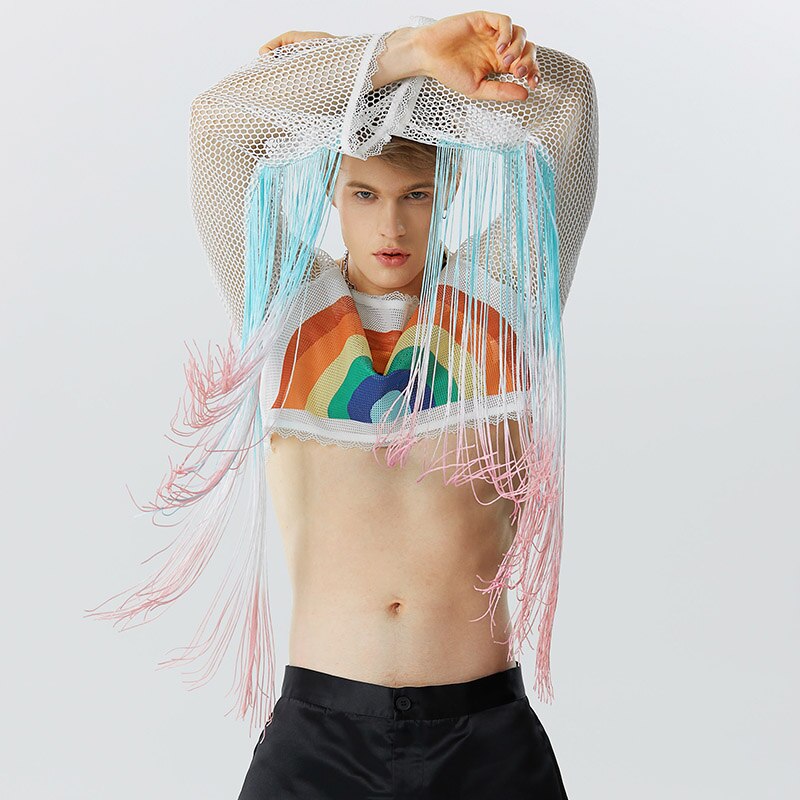 Ultimate Pride Mesh Crop Top