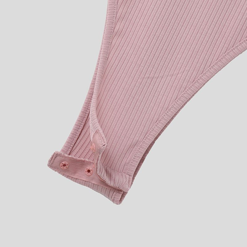 Plain Ribbed Bodysuit