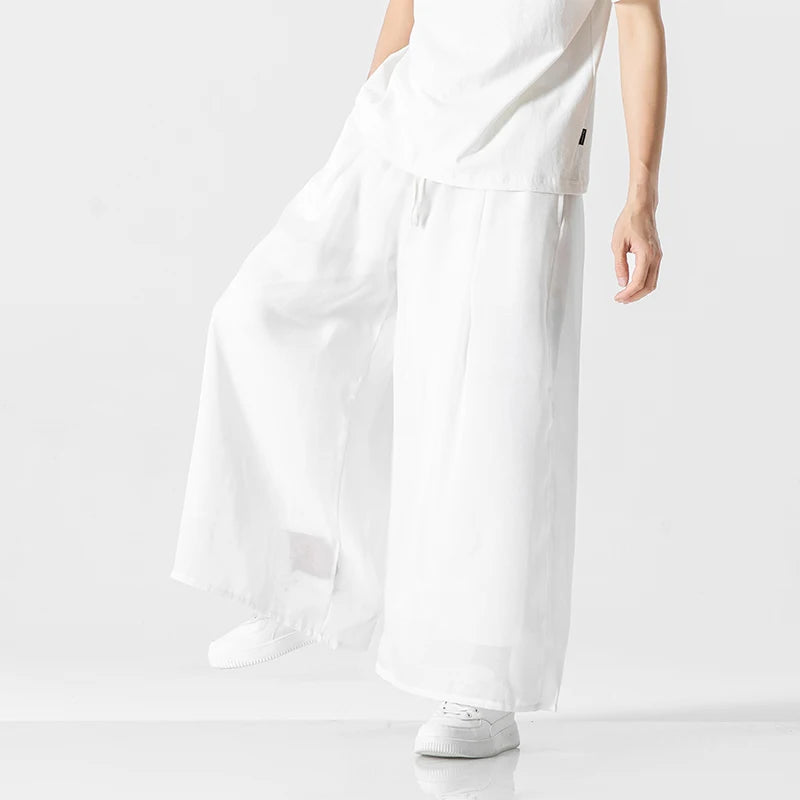 Sheer Layers Wide Leg Pants