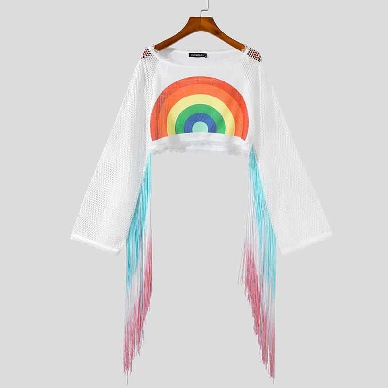 Ultimate Pride Mesh Crop Top