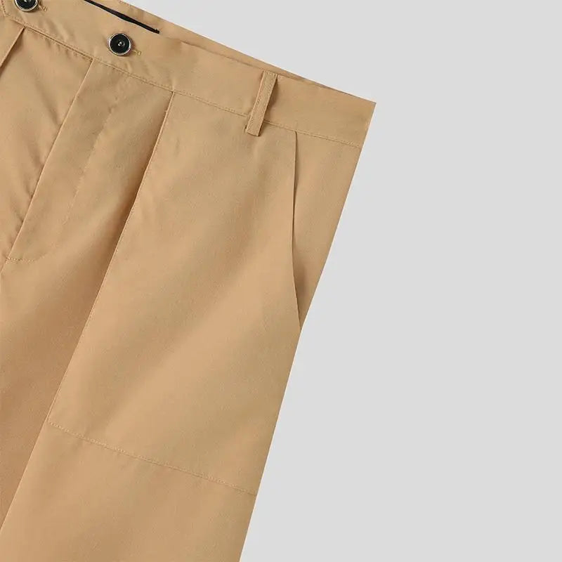 Pleated Khaki Maxi Skirt