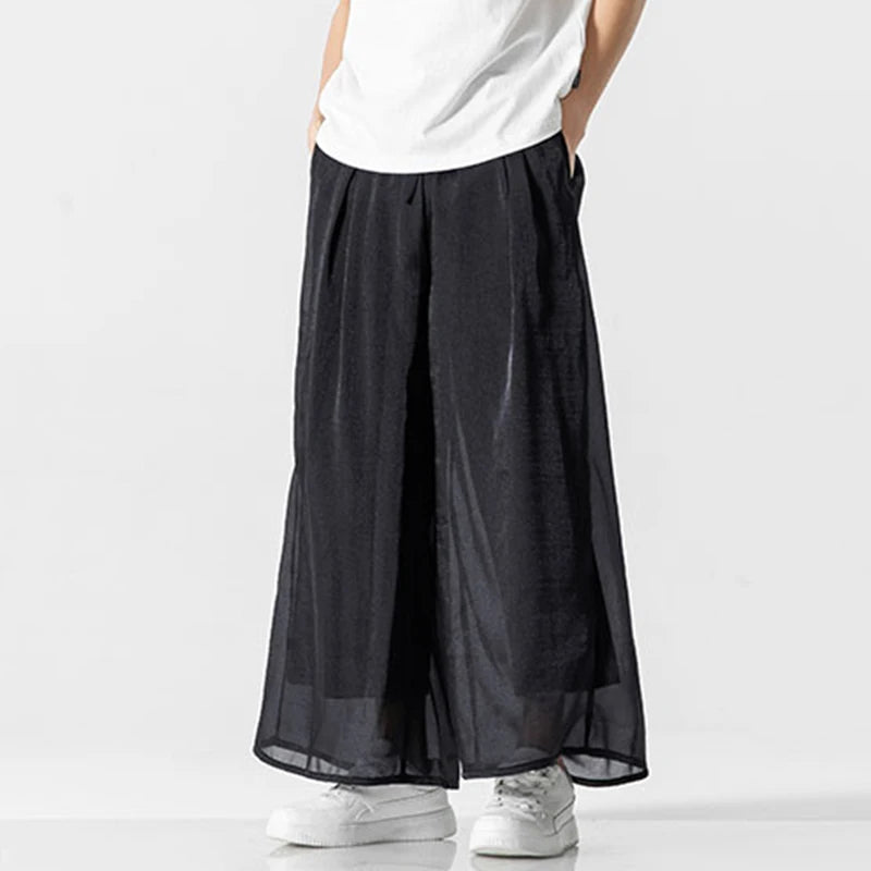 Sheer Layers Wide Leg Pants