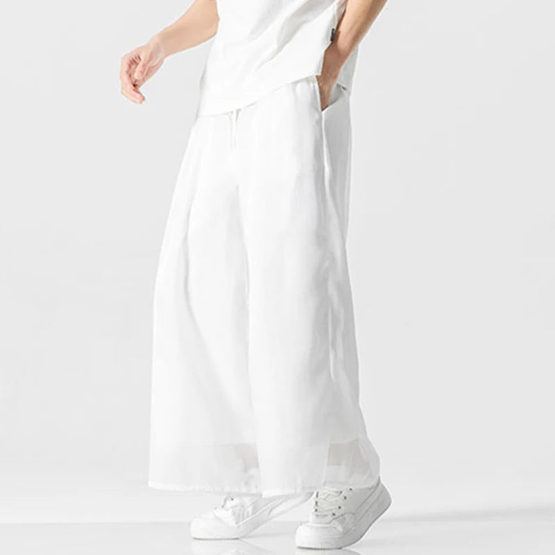 Sheer Layers Wide Leg Pants