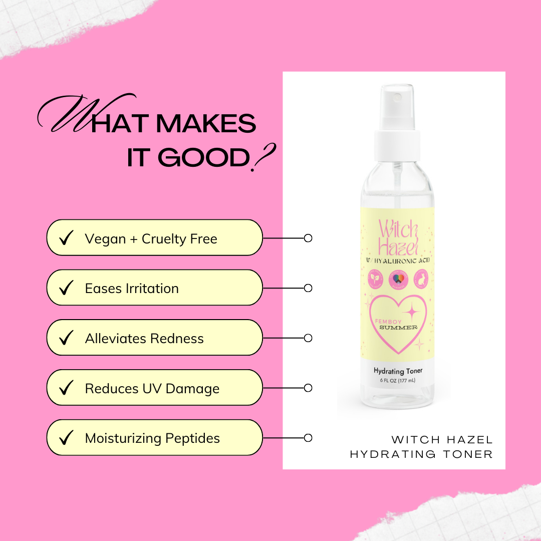 Witch Hazel + Hyaluronic Acid - Hydrating Toner