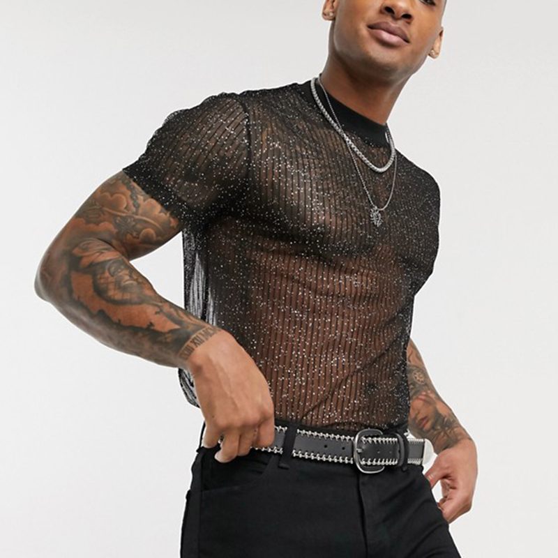 Gorgeous + Glistening Sheer T-Shirt
