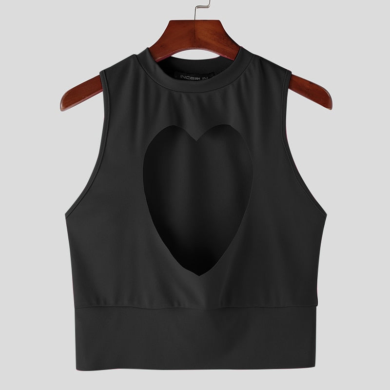 Heart Cut-Out Tank Top