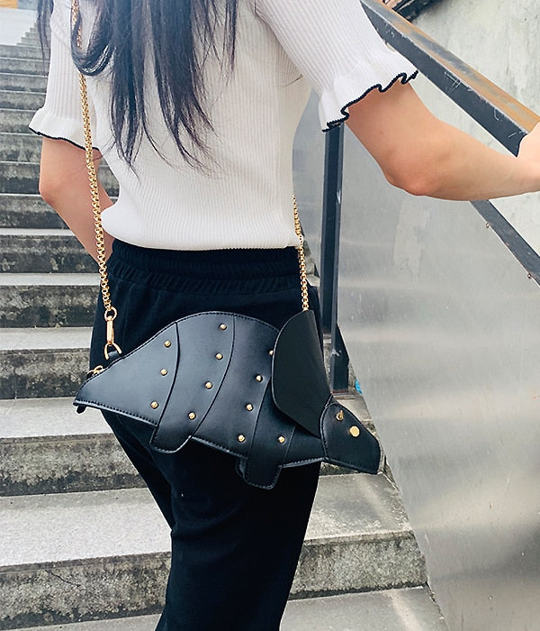 Triceratops Mini Crossbody Bag