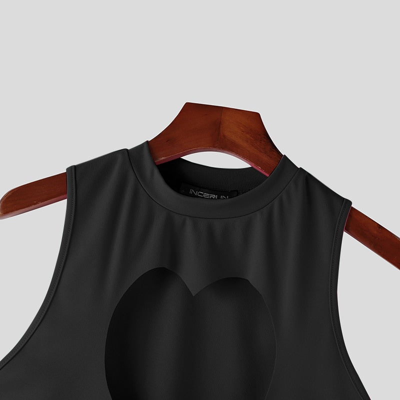 Heart Cut-Out Tank Top