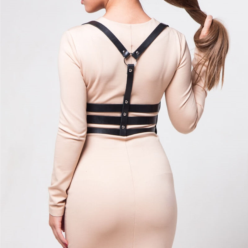 Synthetic Leather Gothic Belt Body Harness