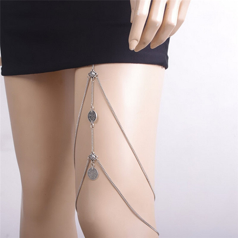 Coins on Coins Leg Chain