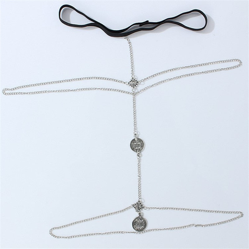 Coins on Coins Leg Chain