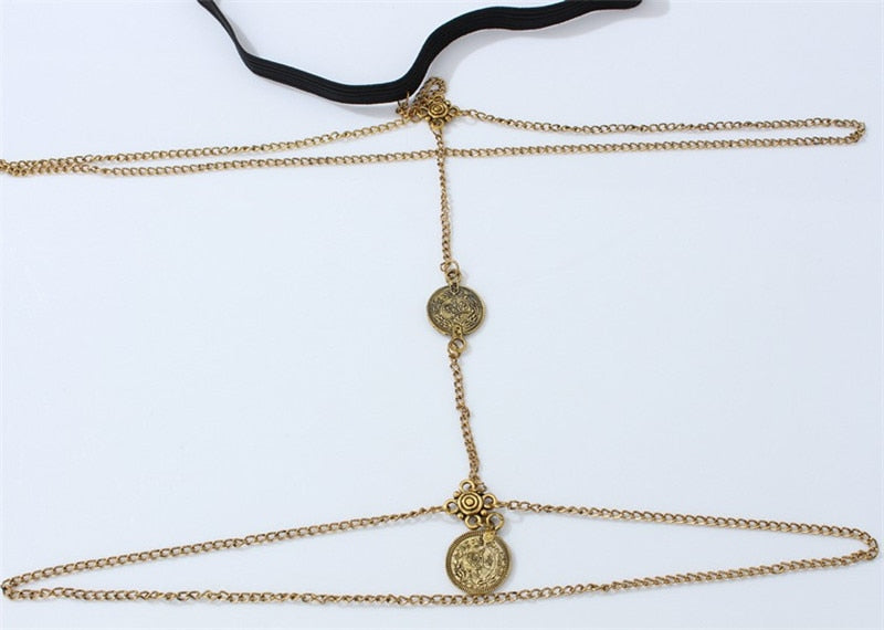 Coins on Coins Leg Chain