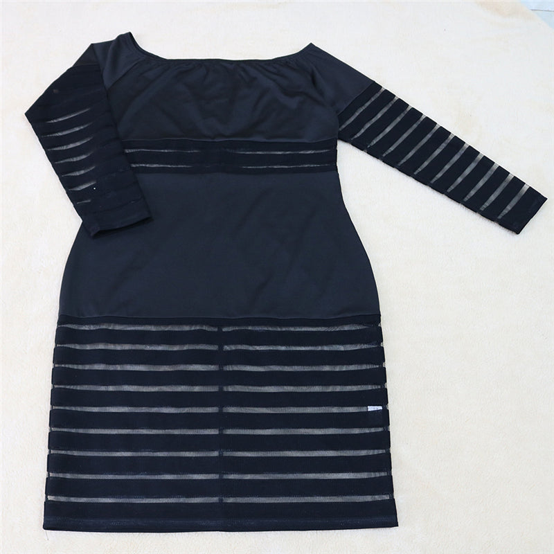 Sheer & Strappy Plus Size Dress