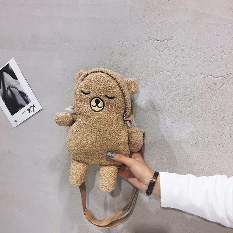 Sleepy Bear Crossbody Bag