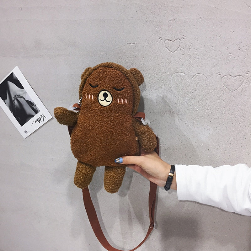 Sleepy Bear Crossbody Bag