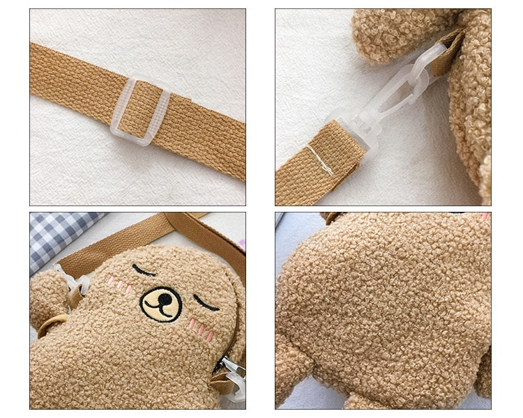 Sleepy Bear Crossbody Bag