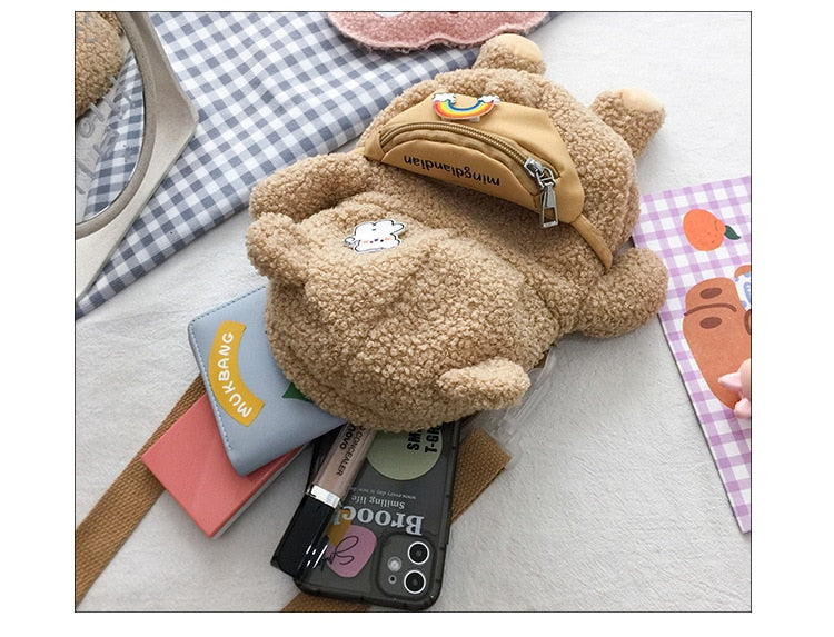 Sleepy Bear Crossbody Bag