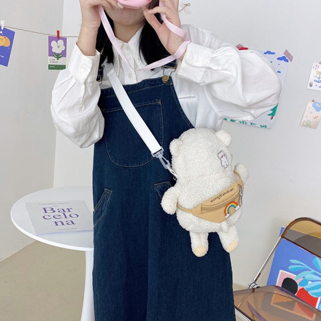 Sleepy Bear Crossbody Bag