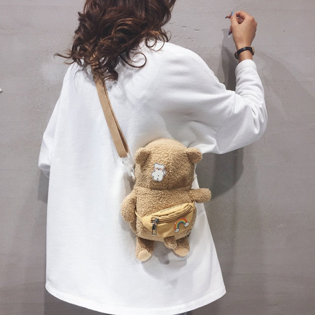Sleepy Bear Crossbody Bag