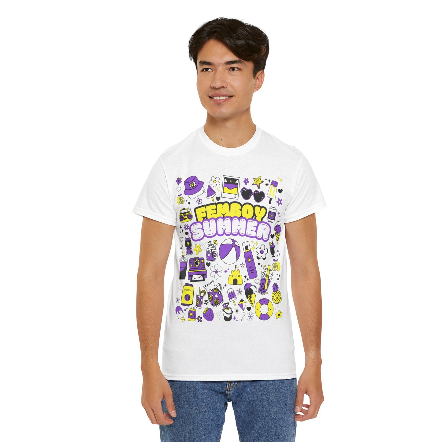 Summer Extravaganza (Non-Binary Version) - Femboy Summer T-Shirt