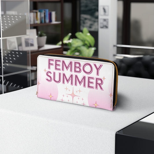 Femboy Summer Faux Leather Wallet