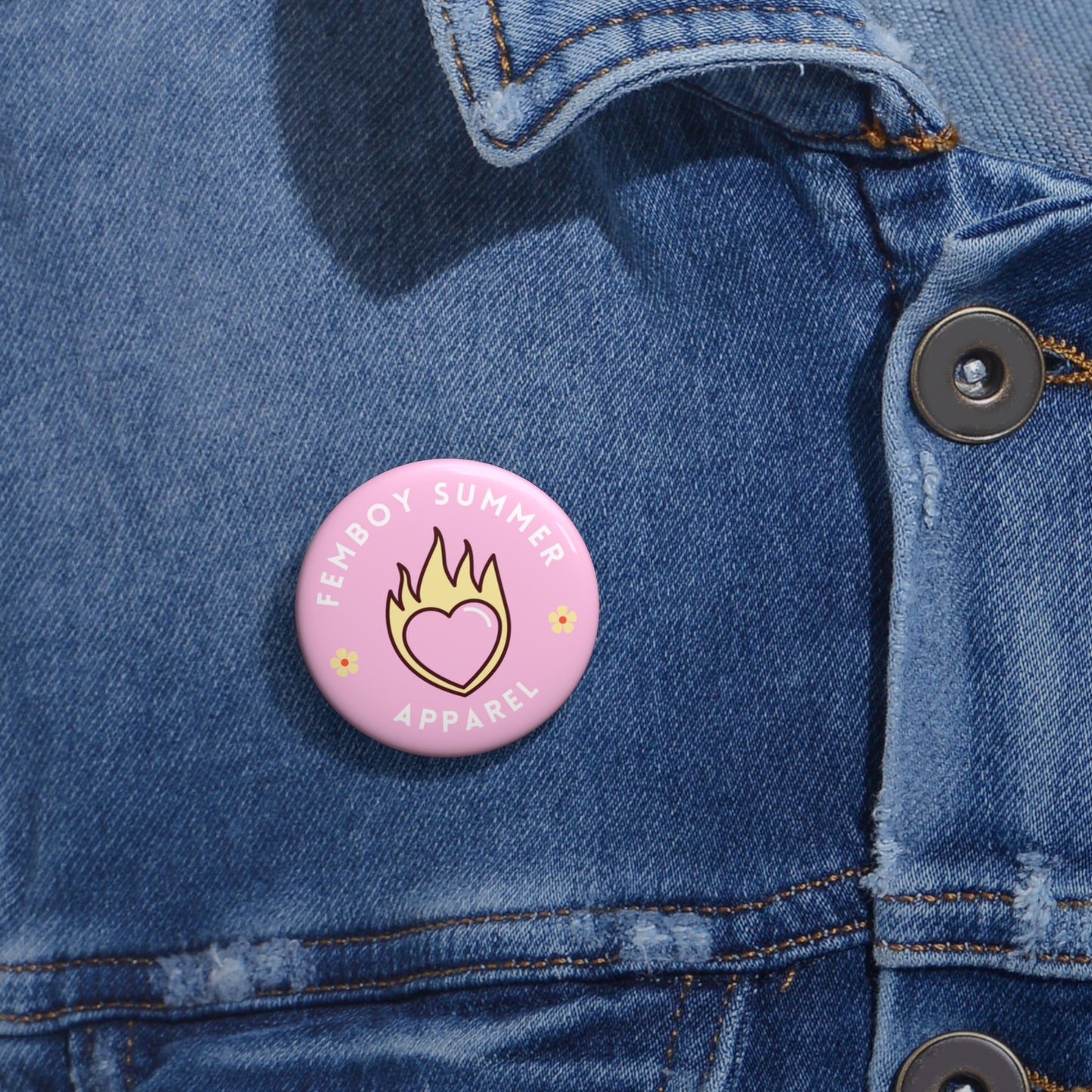 Femboy Summer Apparel Pin Button