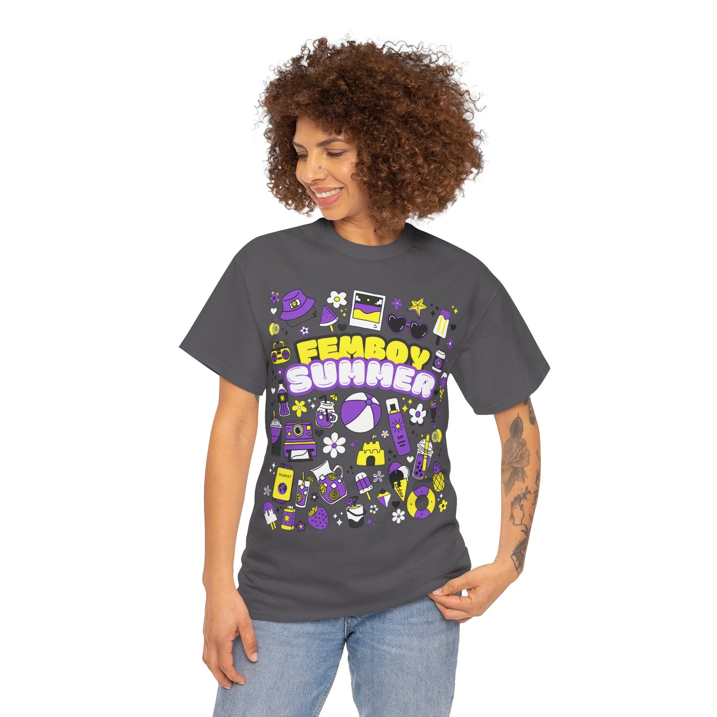 Summer Extravaganza (Non-Binary Version) - Femboy Summer T-Shirt