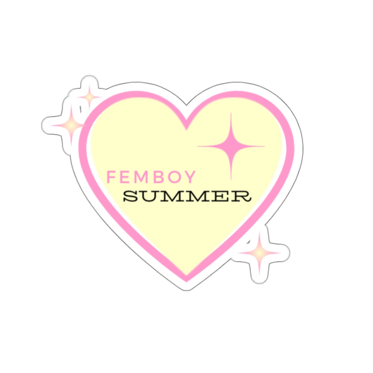 Femboy Summer Alt Logo Sticker